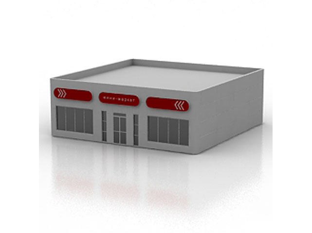 Free Gas station 3D model__2 For Architecture 3Ds Max Model Download